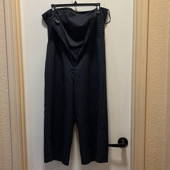 STRIPED STRAPLESS ROMPER - Picture 3 of 9